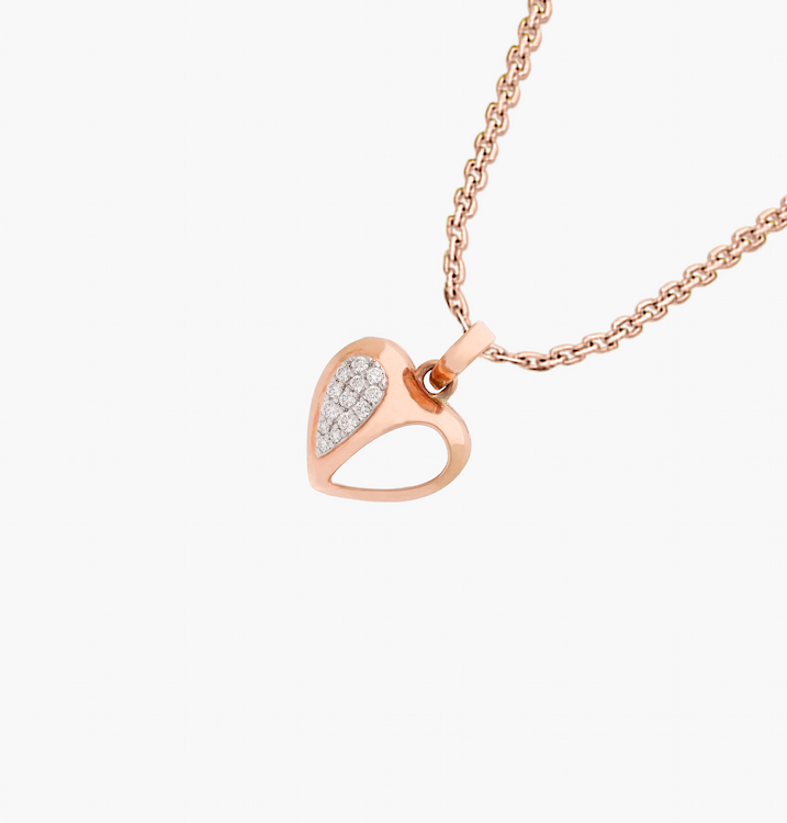 The Partial Gleam Heart Pendant